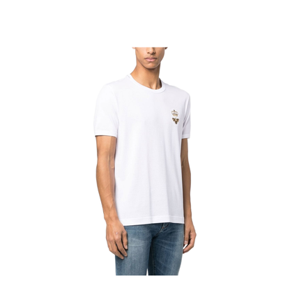 MAYFEYR - Dolce & Gabbana - Cotton Jersey T-Shirt With Lurex Embroidery - G8PV1ZG7WUQ