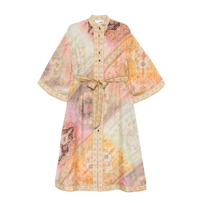 Multi-Colour Midi Dress