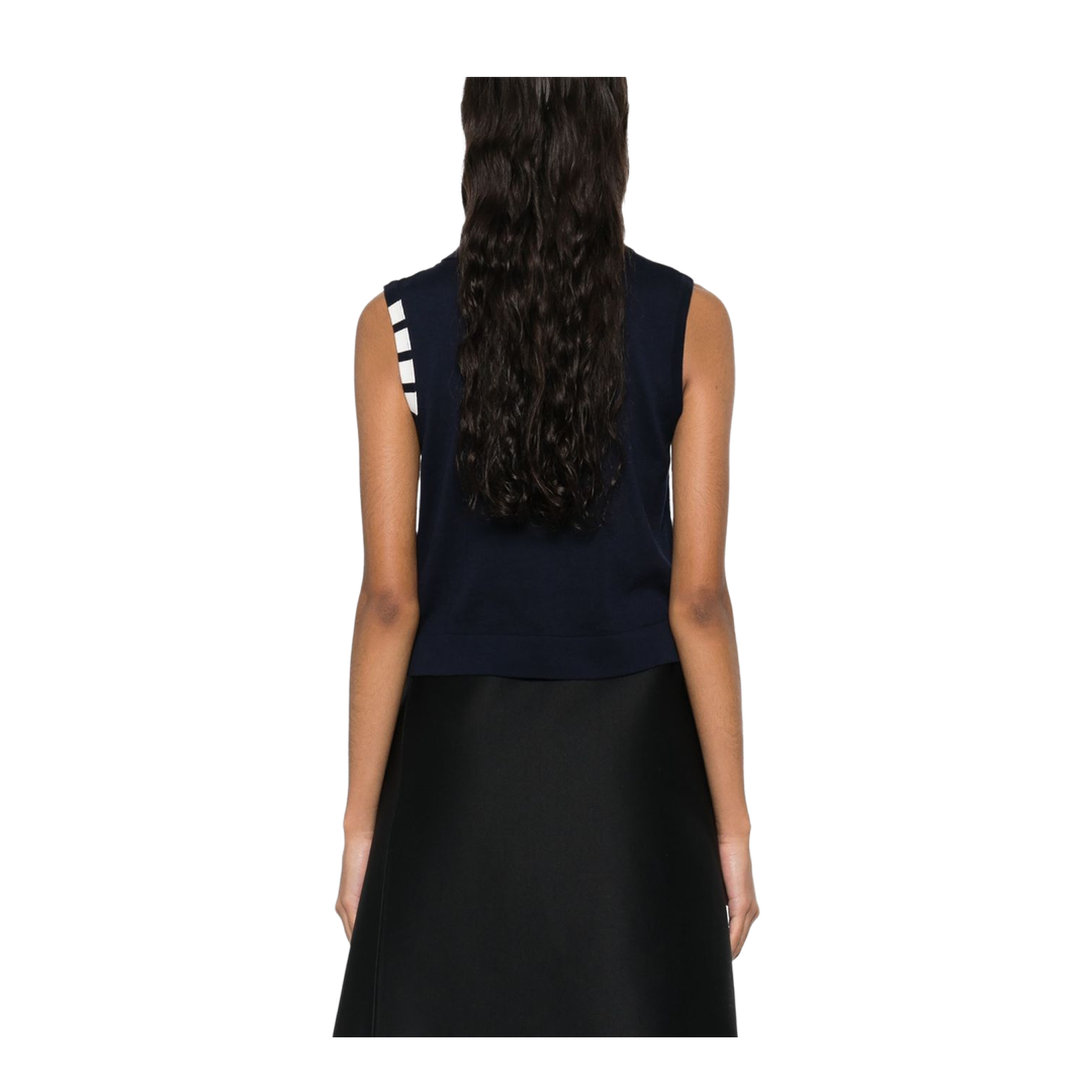 Oxford Blue Sleeveless Top