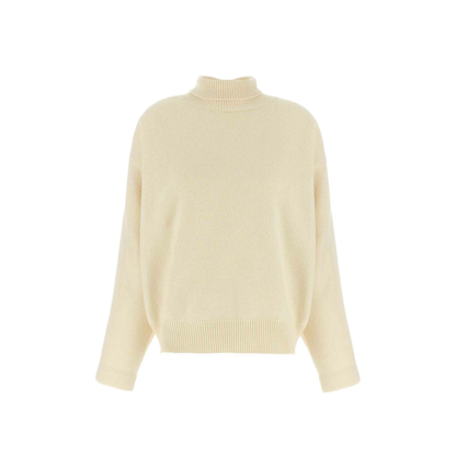 High Neck Sweater Beige
