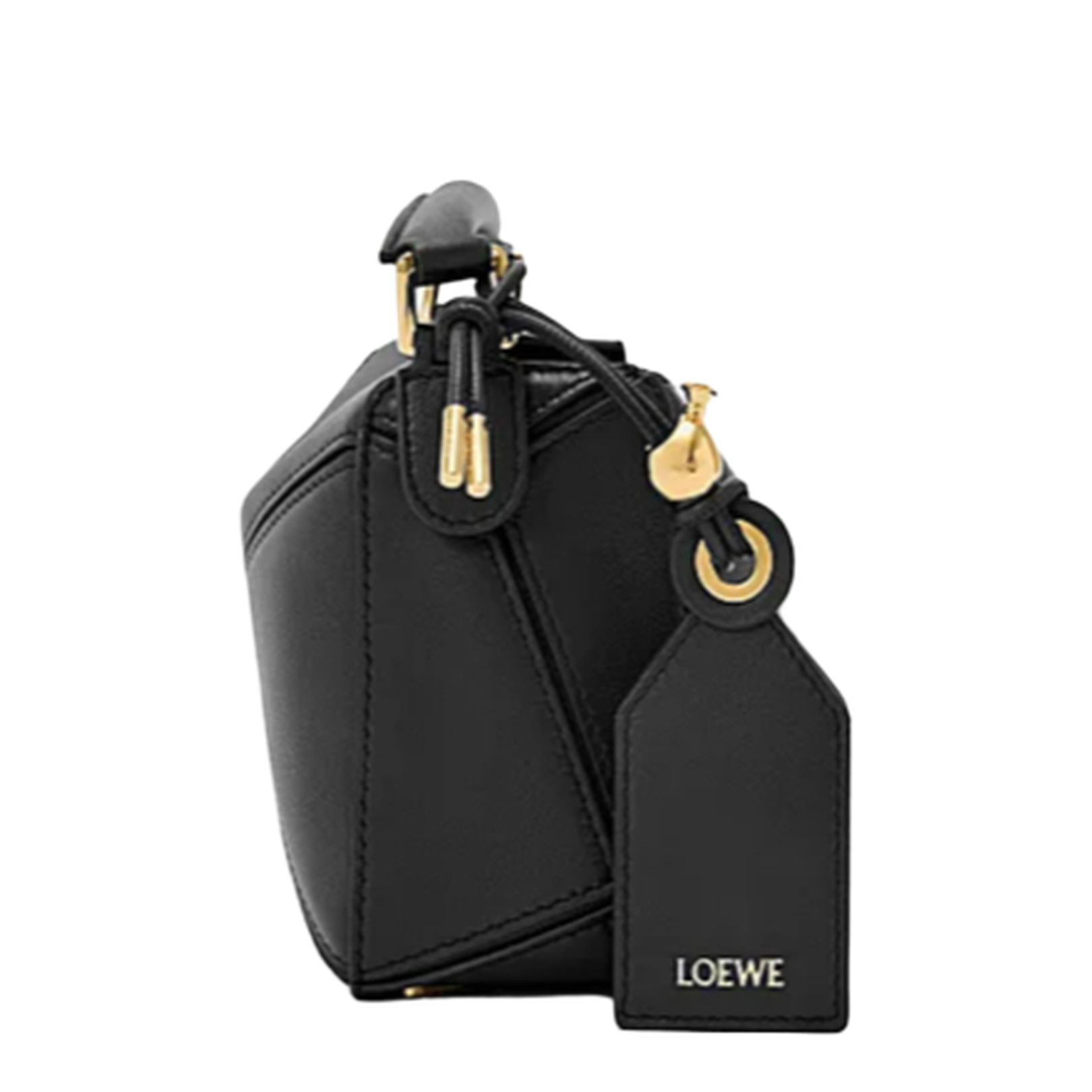 Mini Featherlight Puzzle Bag in Nappa Lambskin Black