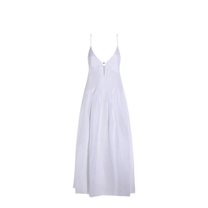 Appliqué Pleated Dress