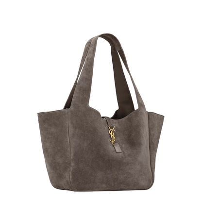 Bea M Suede Shoulder Bag - Urban Grey