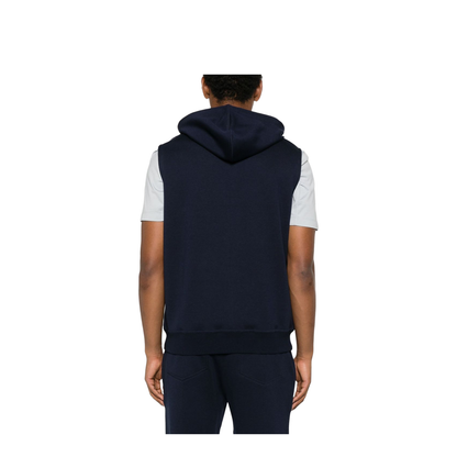 Sleeveless Sweatshirt With Zipper And Hood