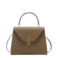 Iside Mini Calf Leather Handbag - Khaki