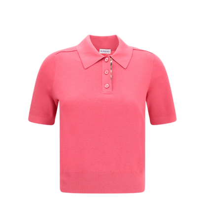MAYFEYR - Burberry - Wool Polo With Check Details - 8127146