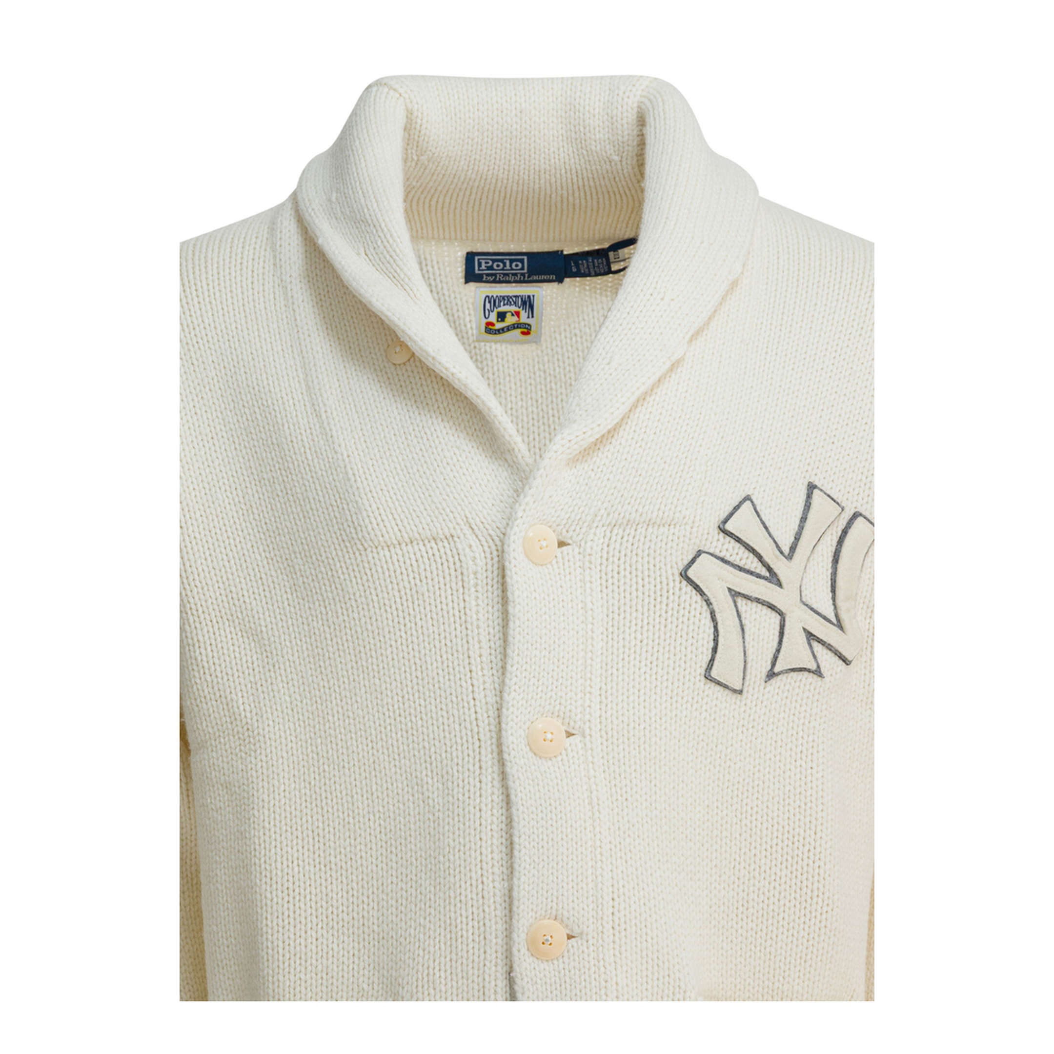 MAYFEYR - Polo Ralph Lauren - New York Yankees Wool Cardigan - 710982821001ANDOVERCREAMCOMBO