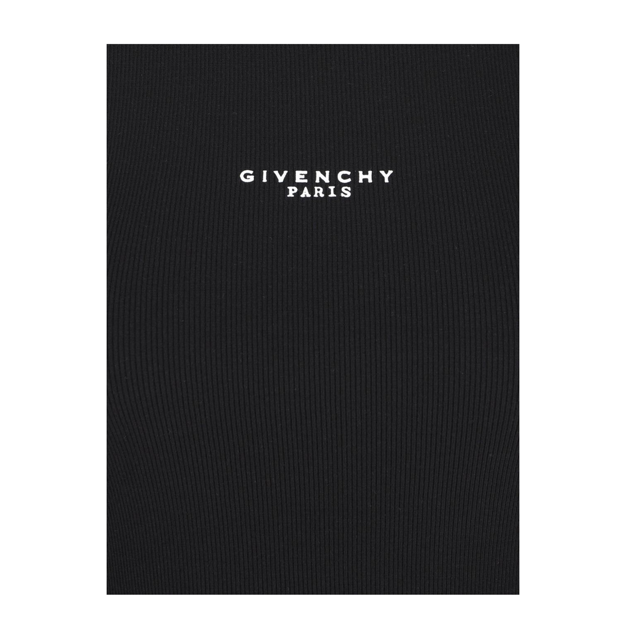 Black Slim-Cut Tank Top with Logo