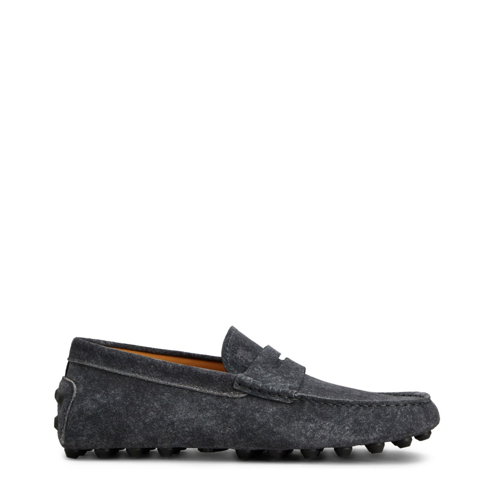 Dark Grey Almond Toe Loafers