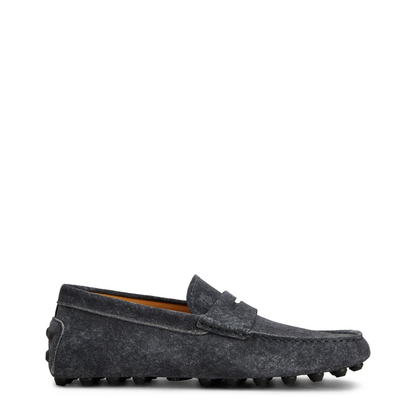 Dark Grey Almond Toe Loafers