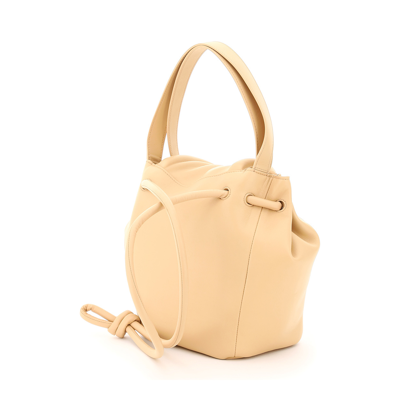 Beige Leather Handbag