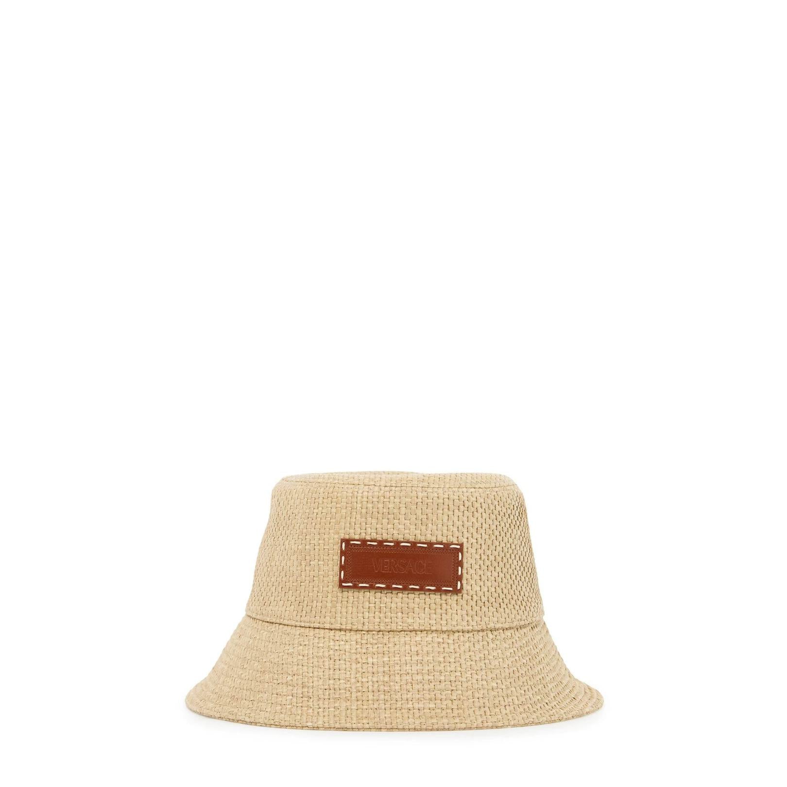 Versace raffia bucket hat for