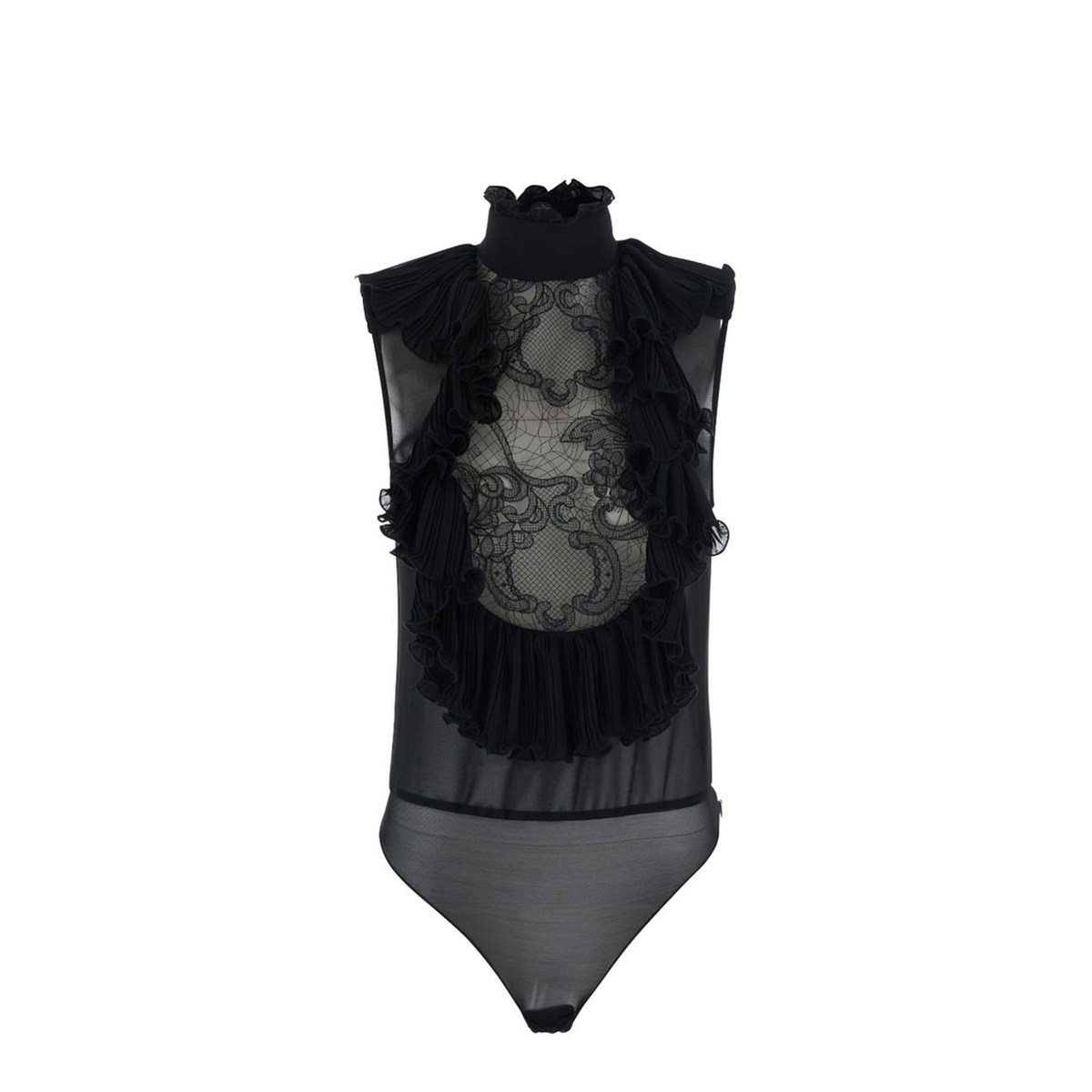 MAYFEYR - Elisabetta Franchi - Ruffled Bodysuit - CB01067E2110