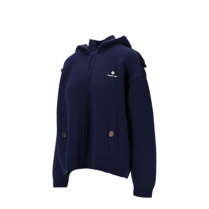 MAYFEYR - SHUSHU TONG - Double Collar Zip Up Knit Jacket - MWDECO07KOA125NA100