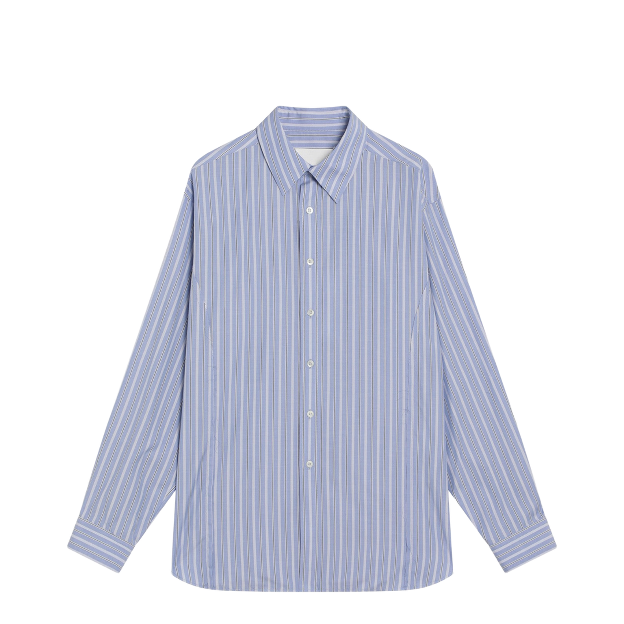 Blue Cotton Pattern Shirt