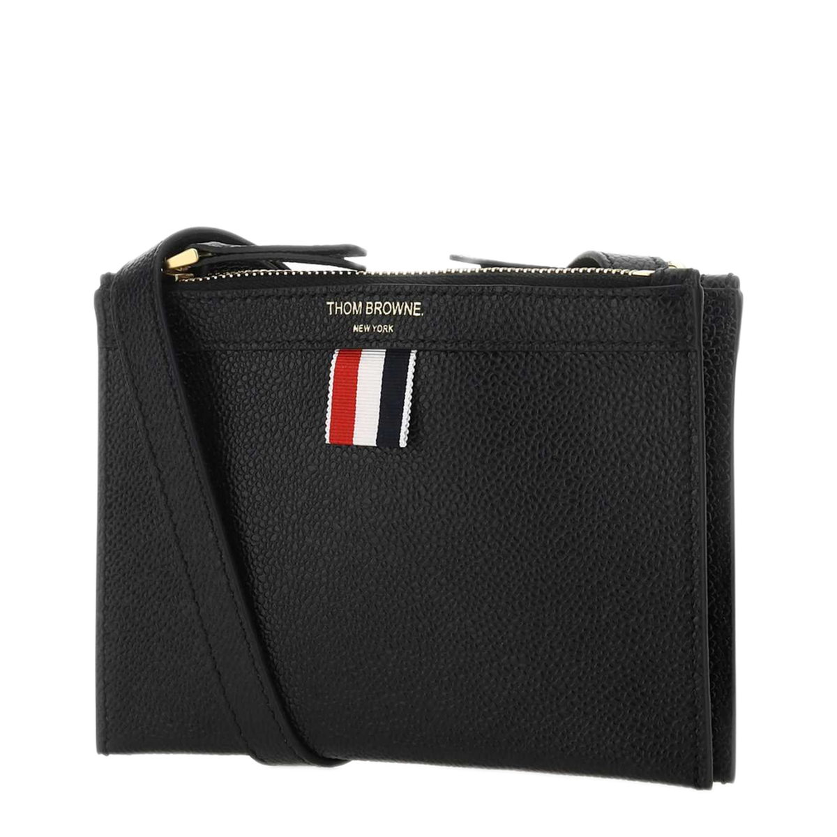 MAYFEYR - Thom Browne - Black Leather Mini Document Holder - FAP381A00198001