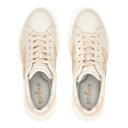 Panelled Design Lace-Up Sneakers