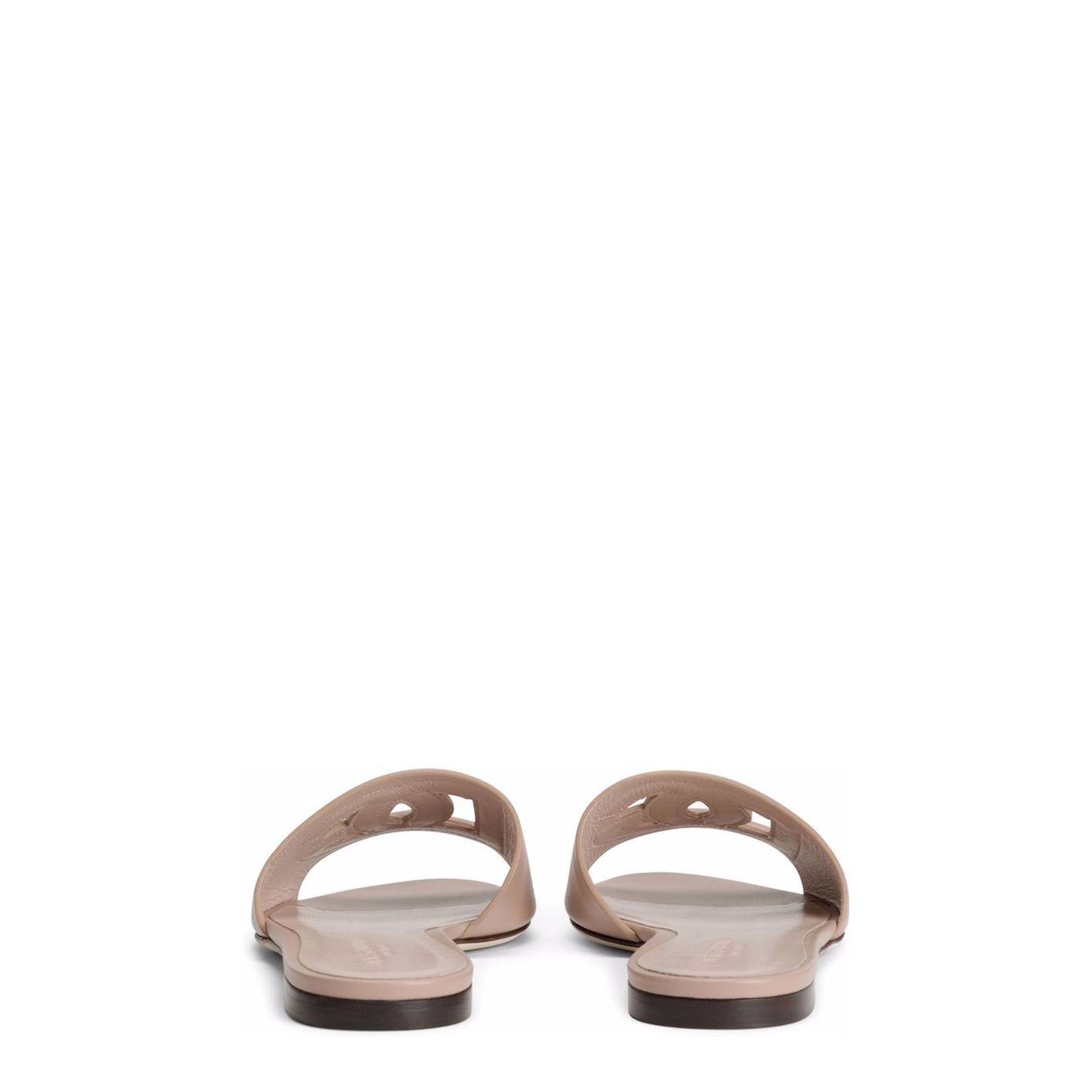 Cutout Detail Leather Sandals