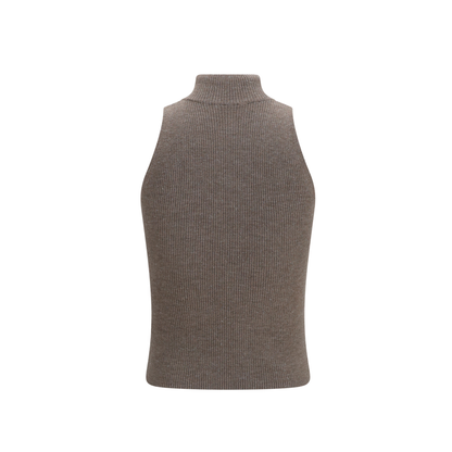 MAYFEYR - Brunello Cucinelli - Sleeveless Turtleneck With Luminous Details - M9A822204