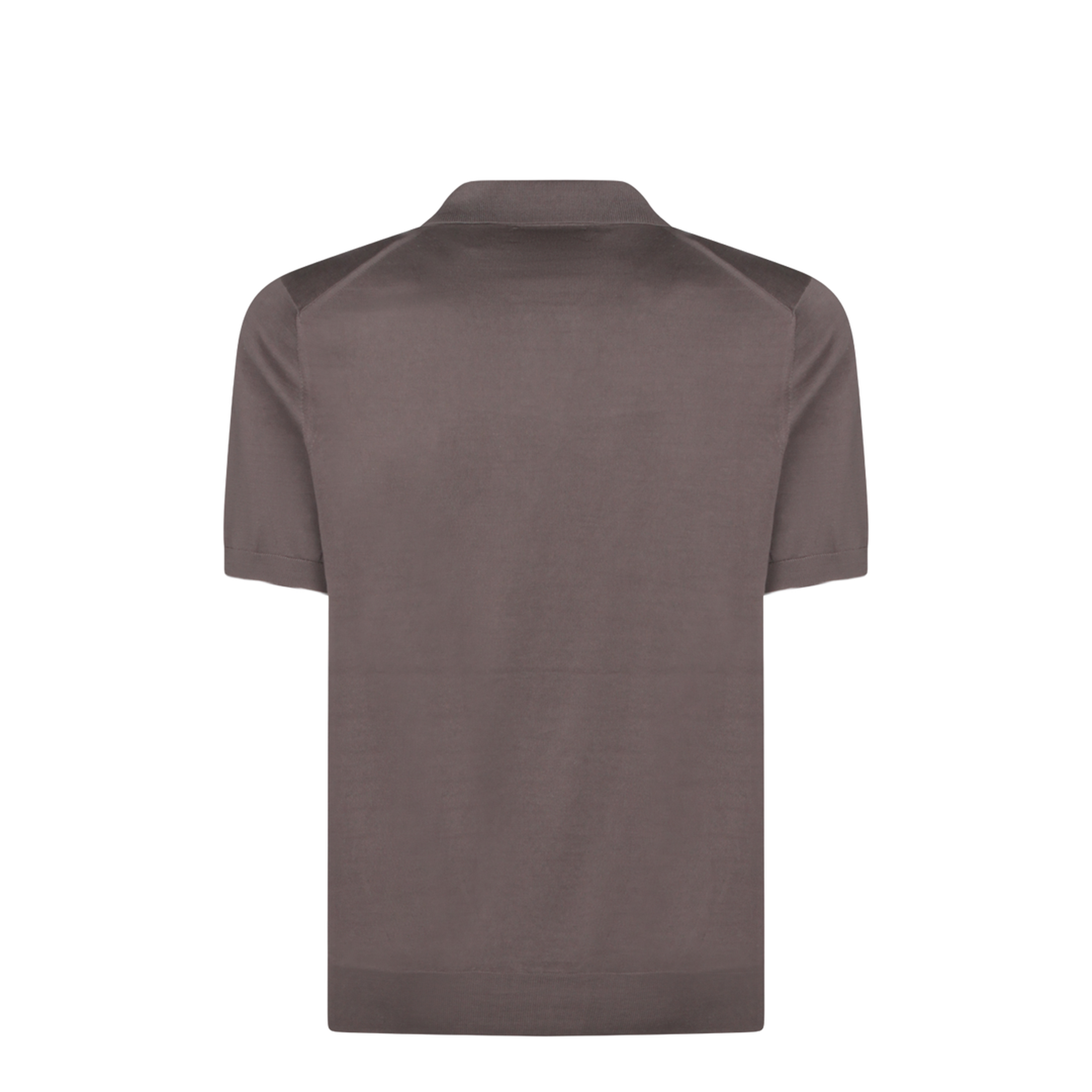 Brown Cotton Polo Shirt
