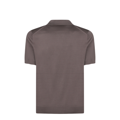Brown Cotton Polo Shirt