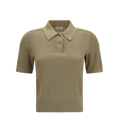 MAYFEYR - Burberry - Knit Polo With Check Trim - 8130426A3743