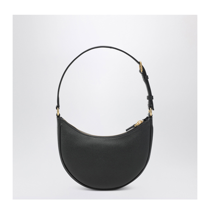 MAYFEYR - Valentino - Vlogo Signature Mini Hobo Bag In Black Leather - 9W2P0AK3SNP0NO