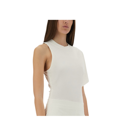 MAYFEYR - Courreges - One Shoulder T Shirt In Scuba - 225JTS201JS01070001