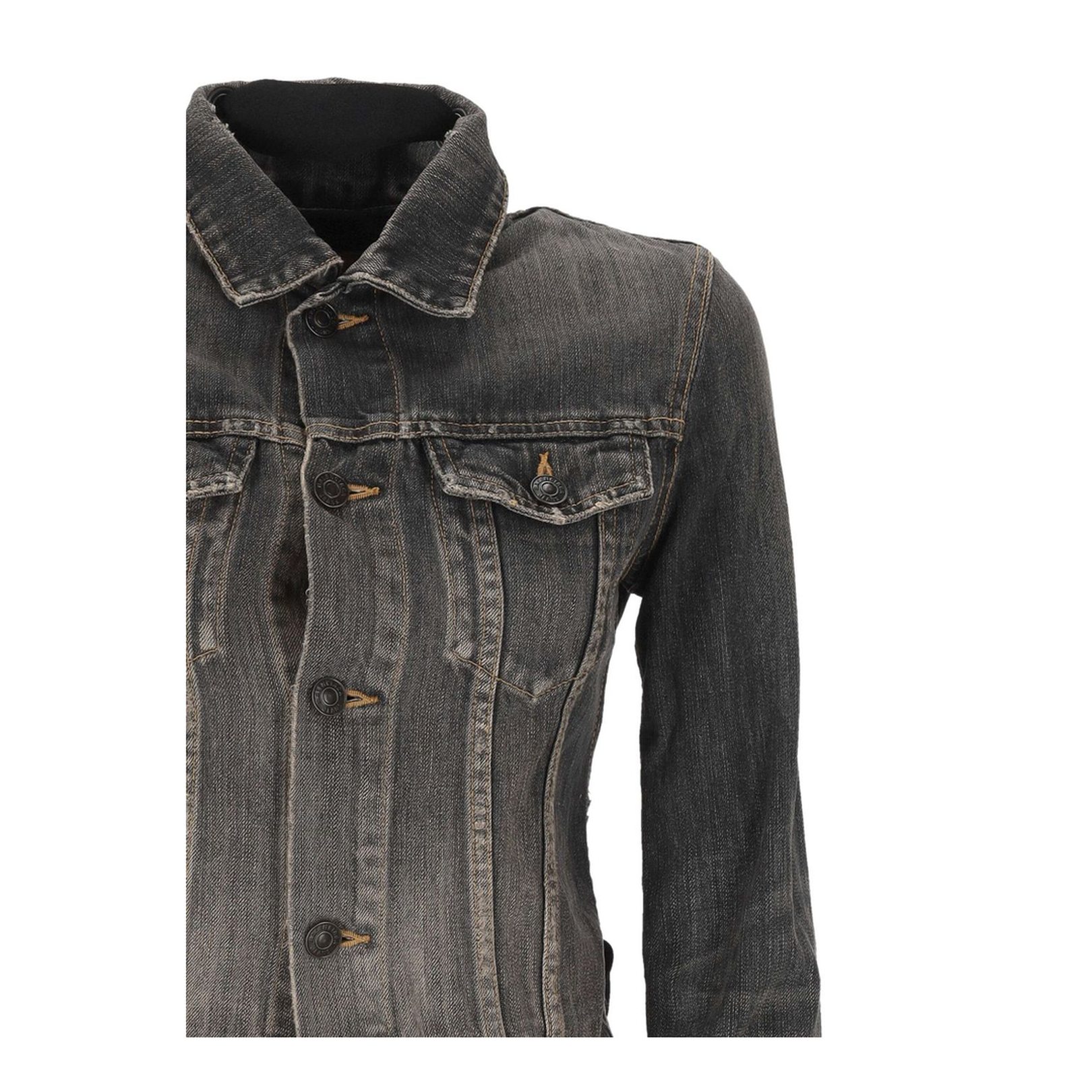Jacket with Lace in Dark Gray