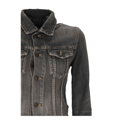 Jacket with Lace in Dark Gray