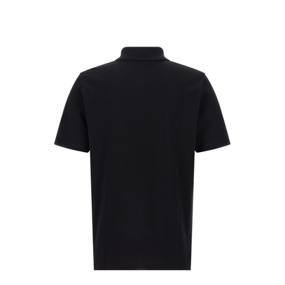 Short-Sleeved Polo Shirt Embroidery Black