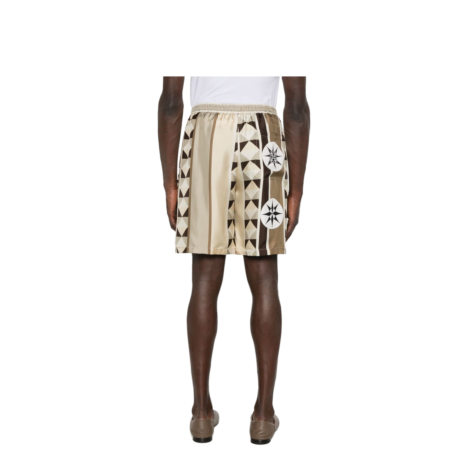Printed Silk Shorts
