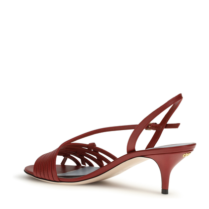 MAYFEYR - Valentino - Nodine Kidskin Sandals - 8W2S0PB9DDT