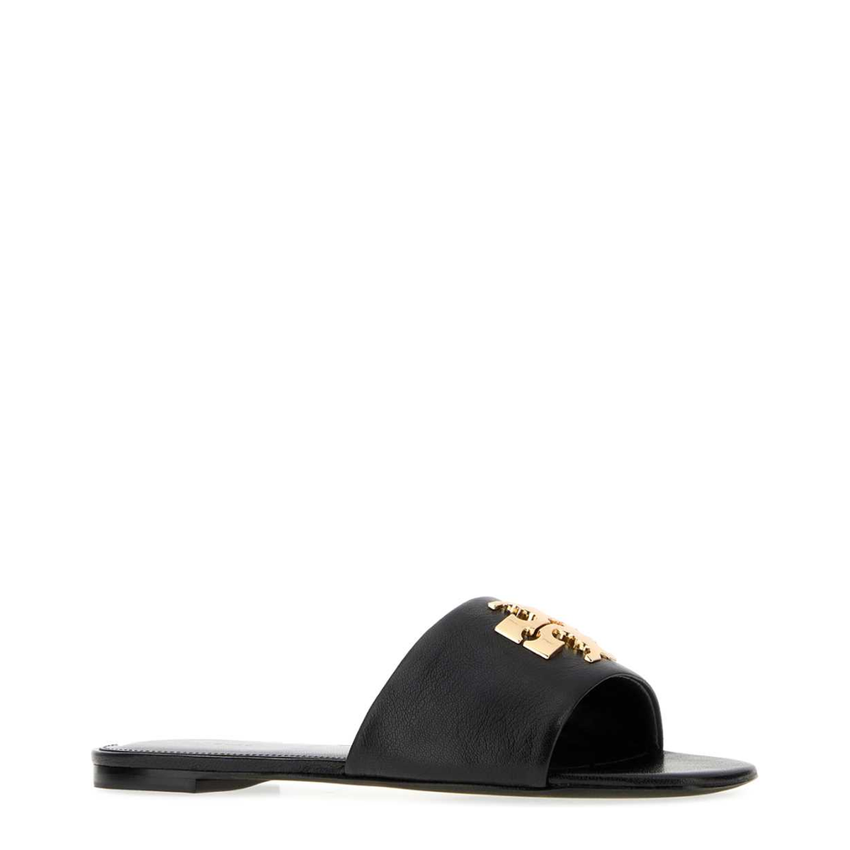 MAYFEYR - Tory Burch - Black Leather Charlie Slippers - 189893006