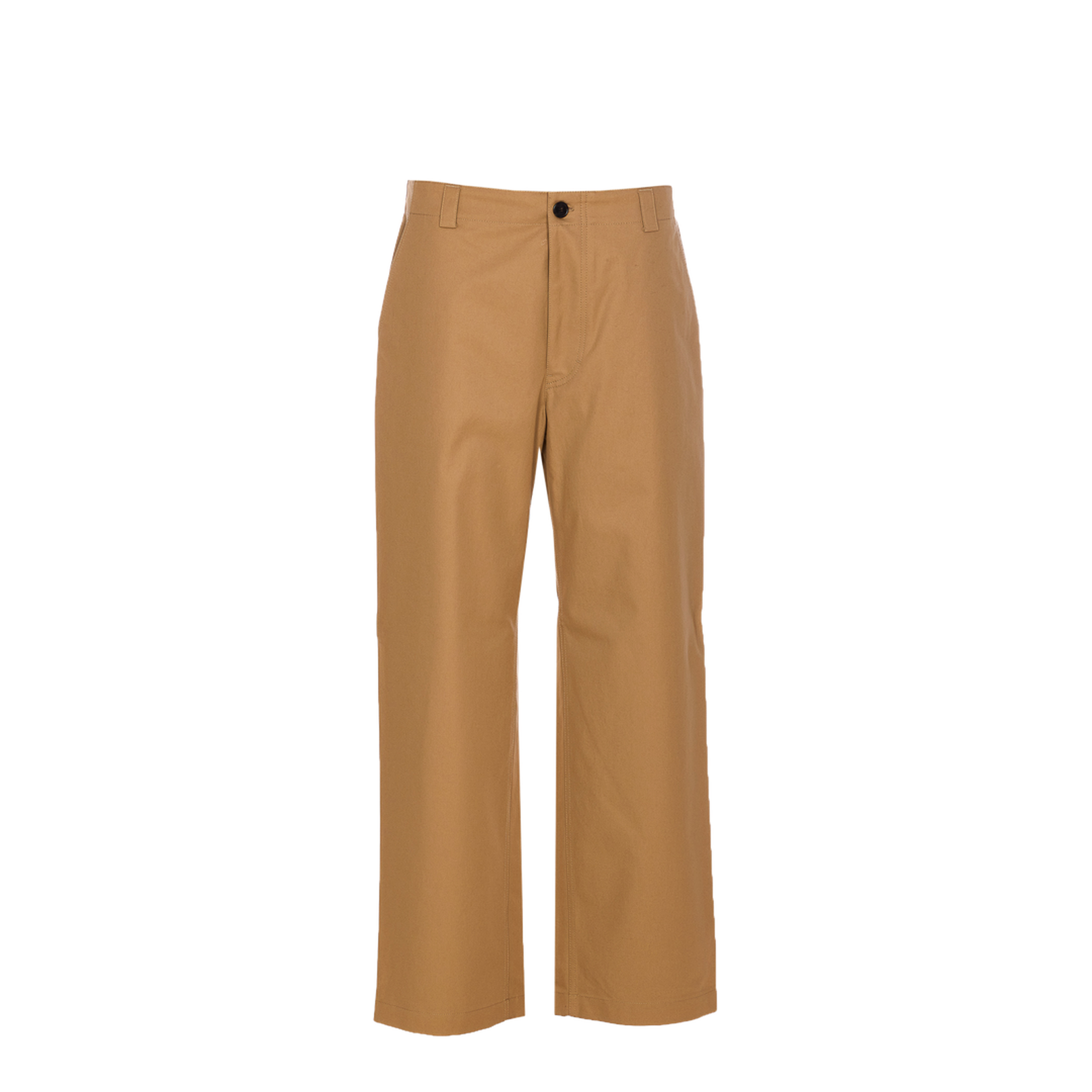 Compact Cotton Twill Trousers with Web