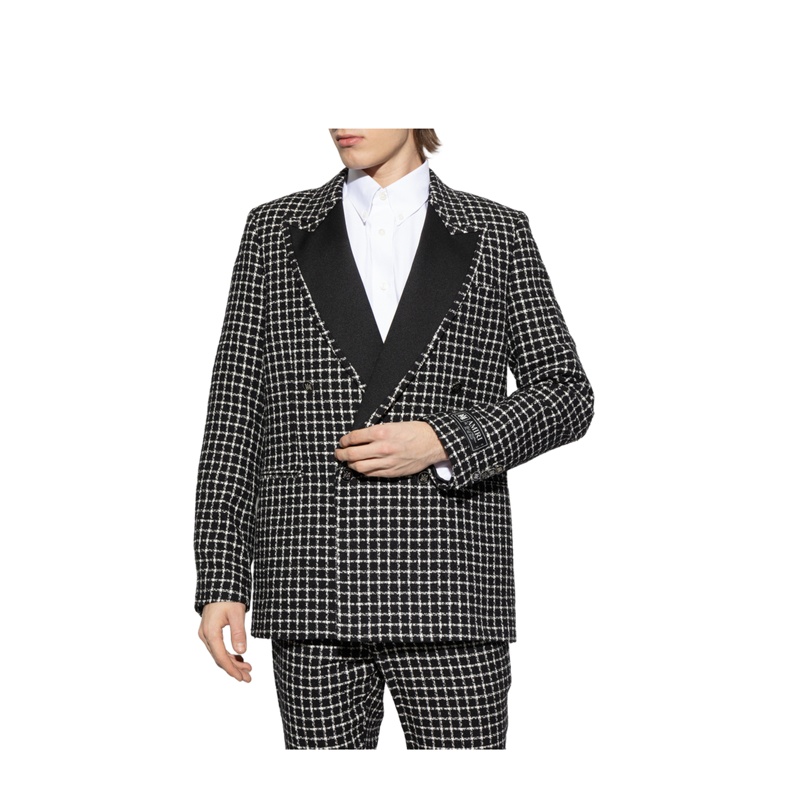 Blazer with check pattern