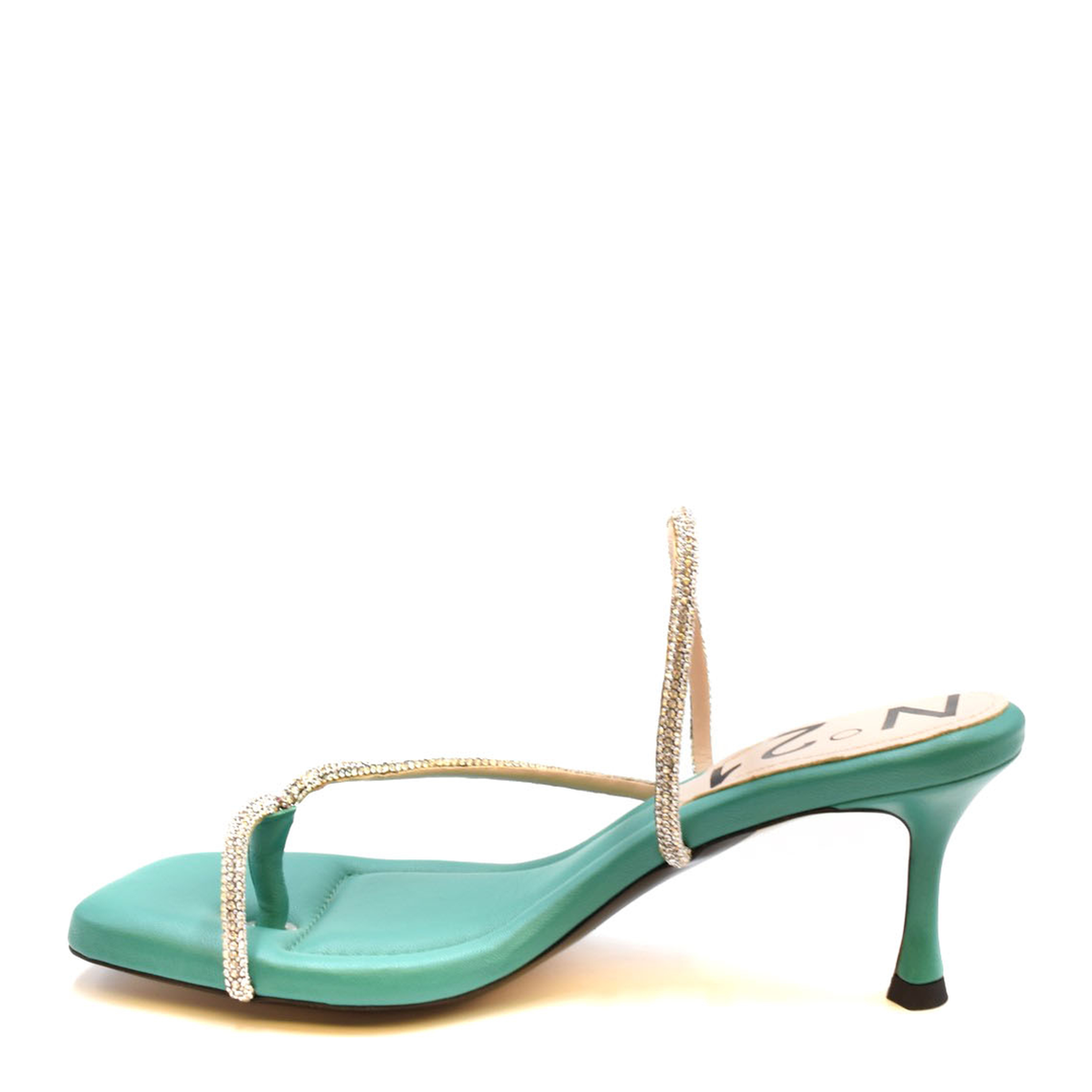 MAYFEYR - N 21 - Green Leather Sandals - 22ECPXNV13021X031