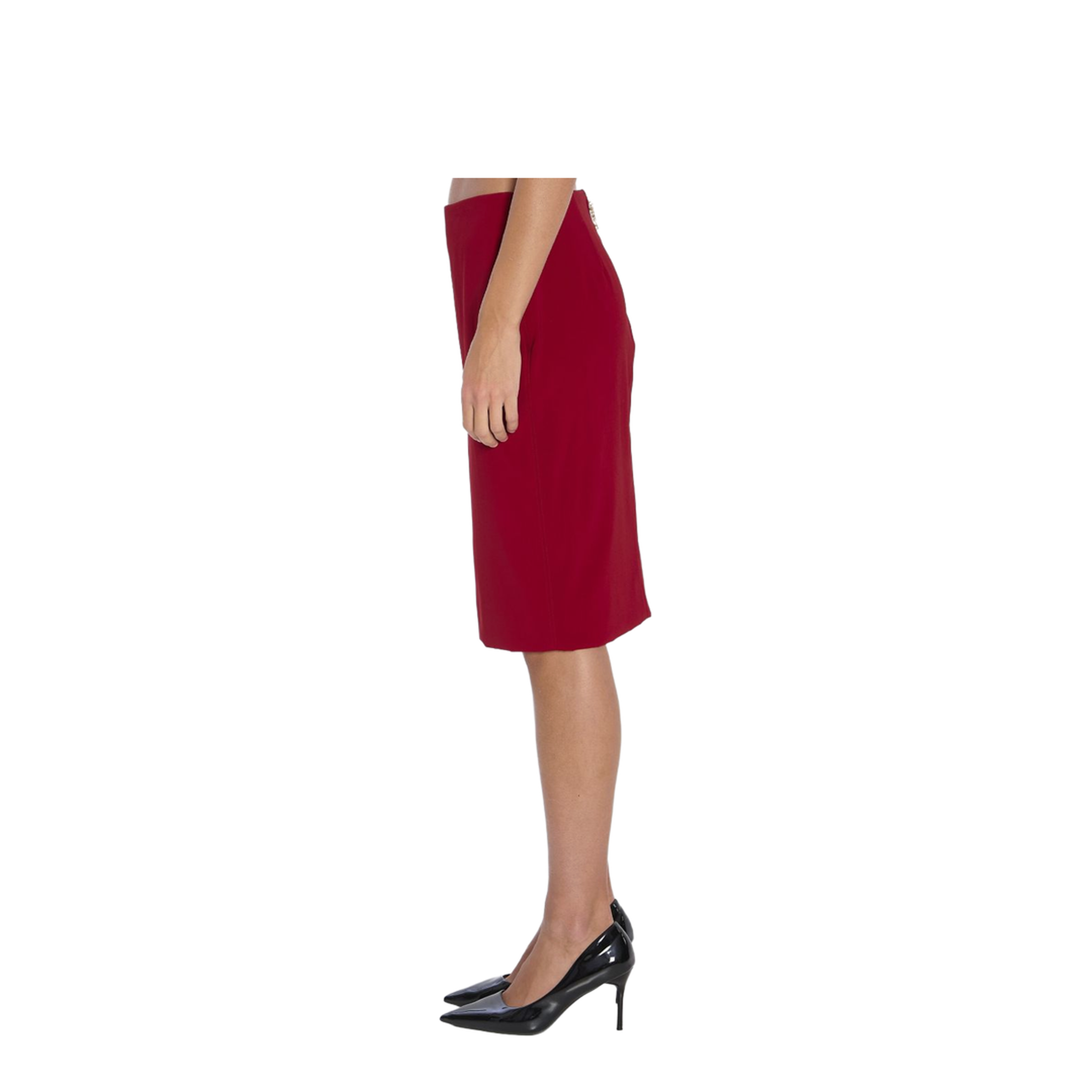 Pencil Skirt in Red