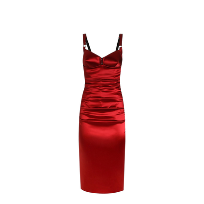 Longuette Dress with Cone Cups