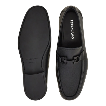 MAYFEYR - Ferragamo - Leather Loafers With Gancini Buckle - 0294570791770