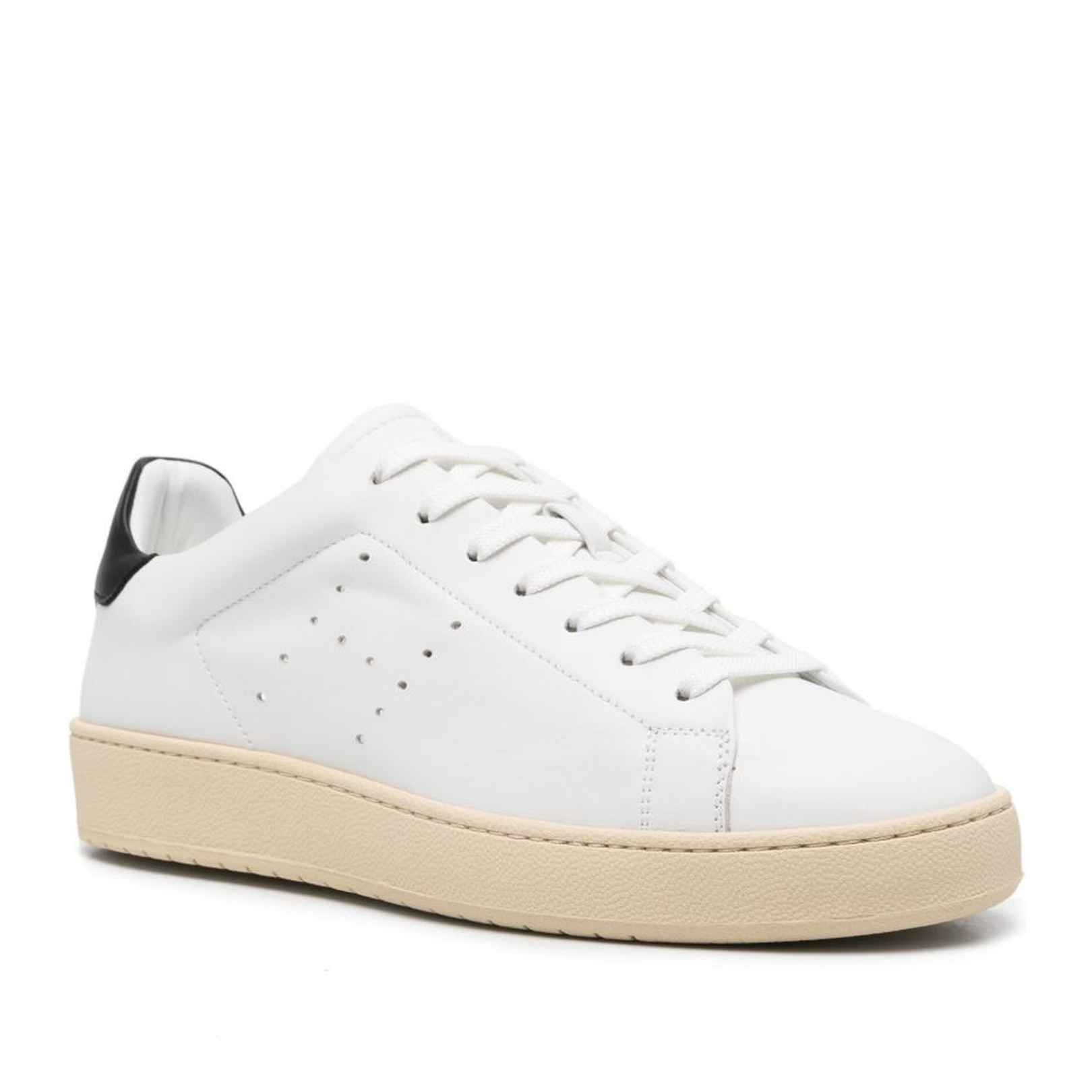 Black and White Leather Sneaker
