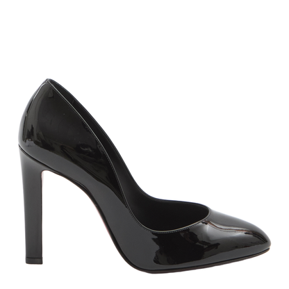 Black Patent Lamb Nappa Leather Pumps
