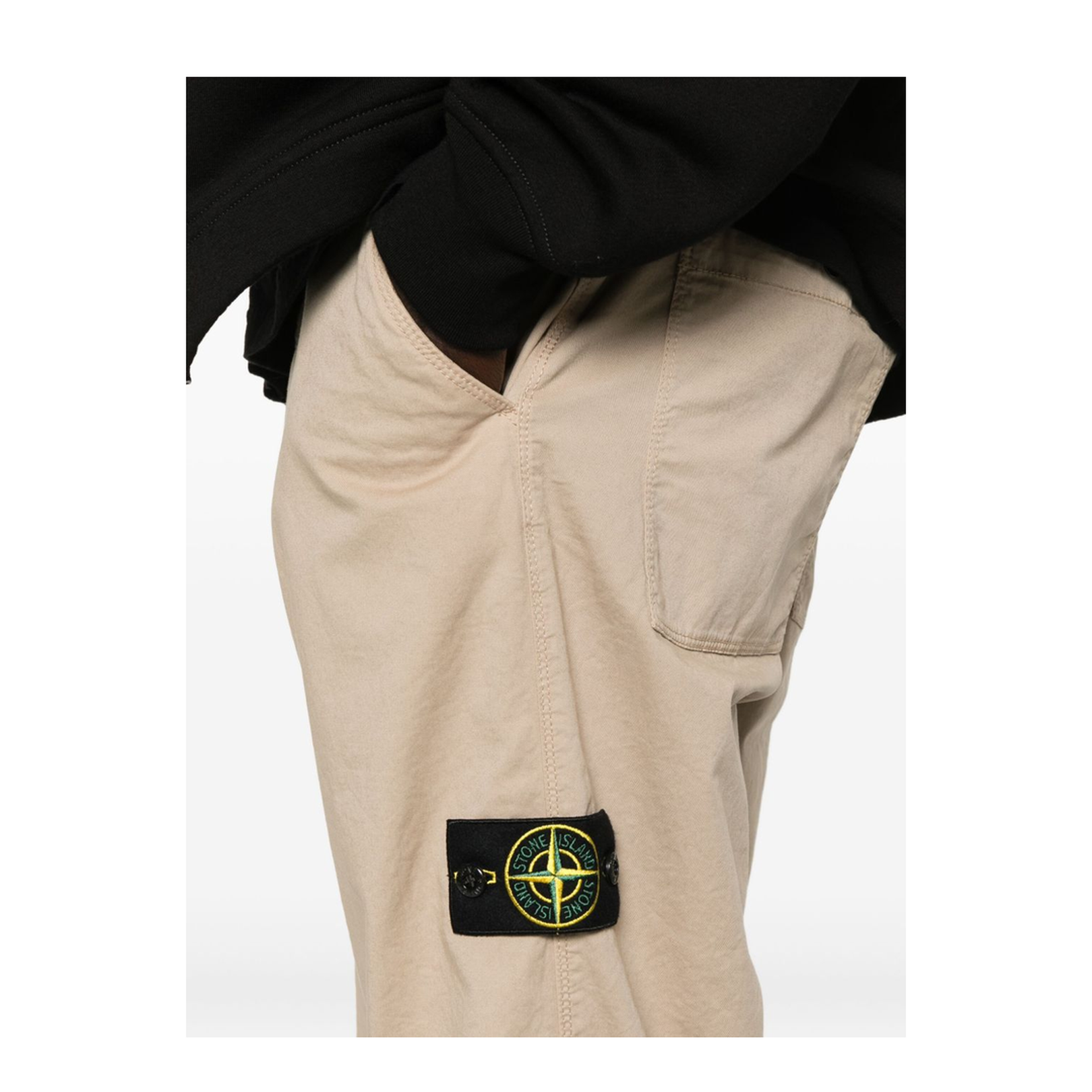 Logo Cotton Cargo Trousers