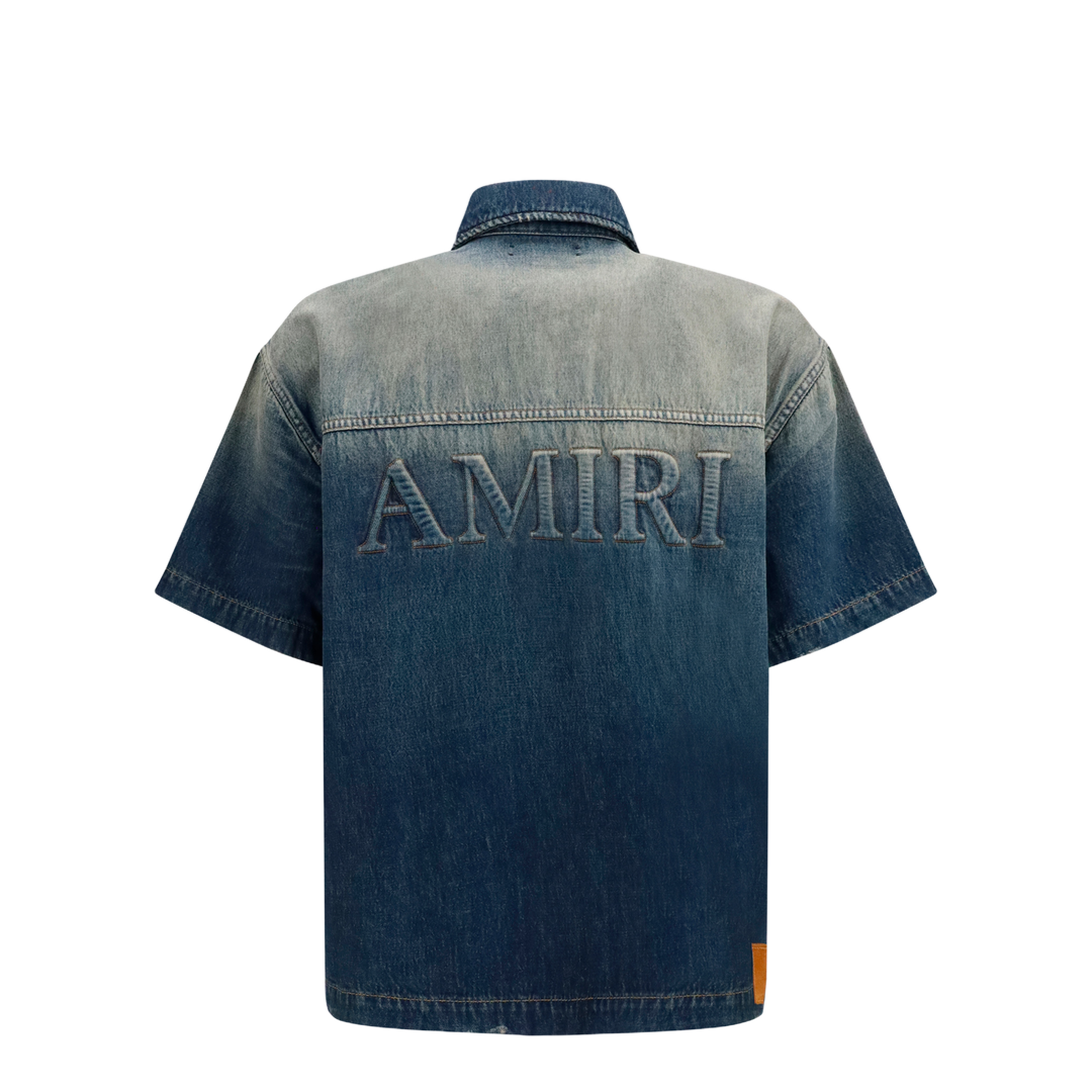 MAYFEYR - Amiri - Embroidered Logo Denim Shirt - AM326SH001