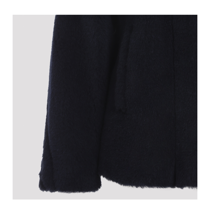 MAYFEYR - Max Mara - Fuggito Short Blue Teddy Coat - 2611081021600