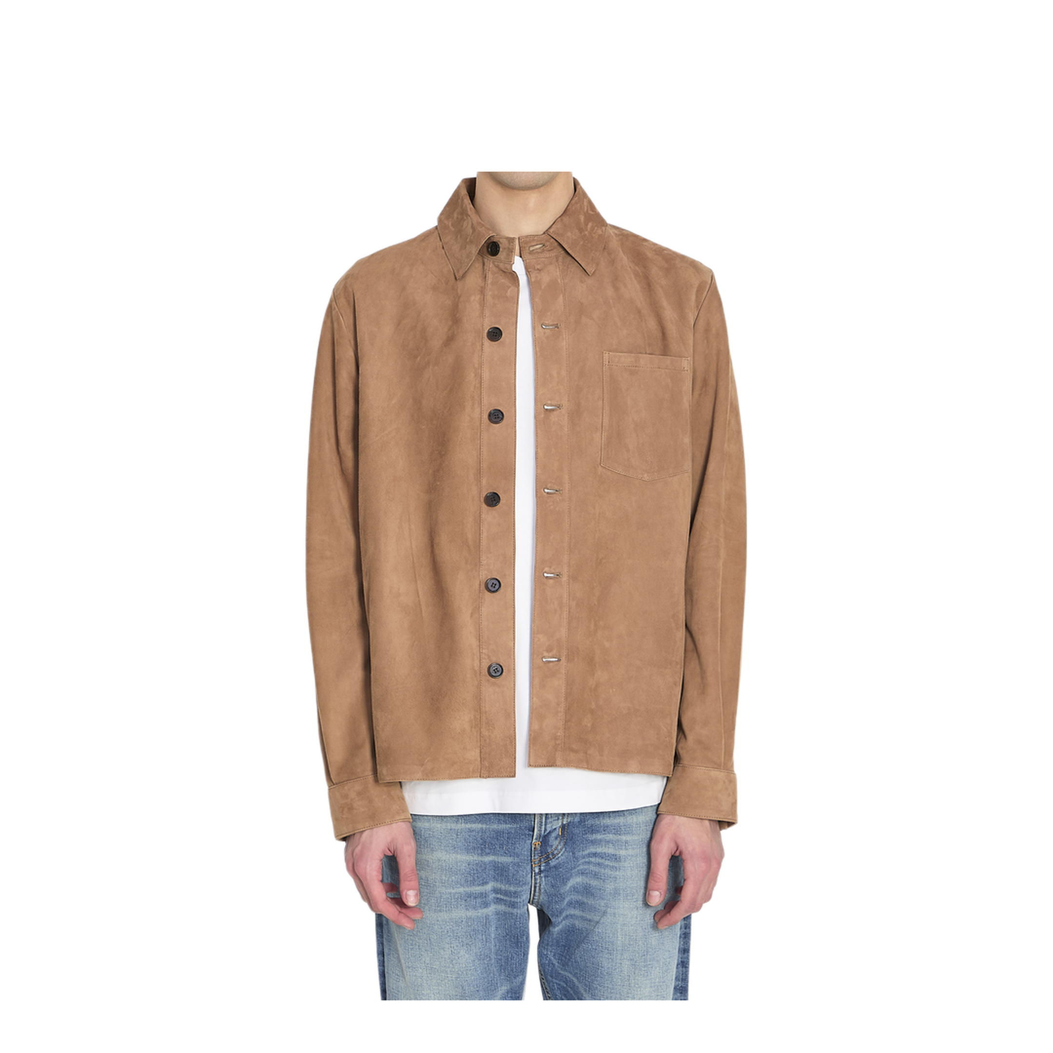 MAYFEYR - Arma - Overshirt In Suede Leather - 001G261003MOCHA