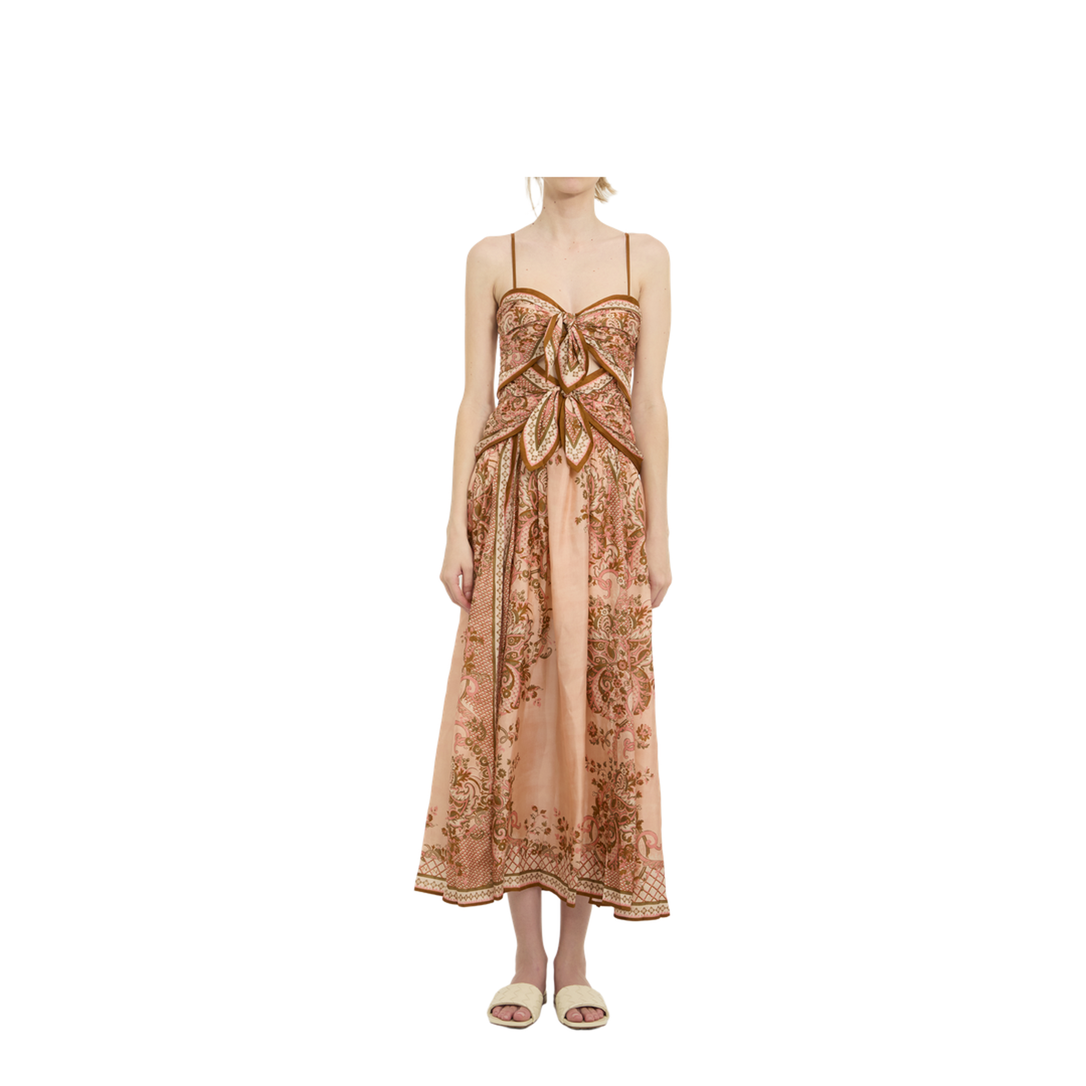 MAYFEYR - Zimmermann - Aster Scarf Print Midi Dress - 8062DSS261PPSFL