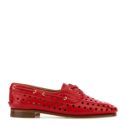 MAYFEYR - Bally - Red Leather Party Lace Up Shoes - WF1407BU013U3B8
