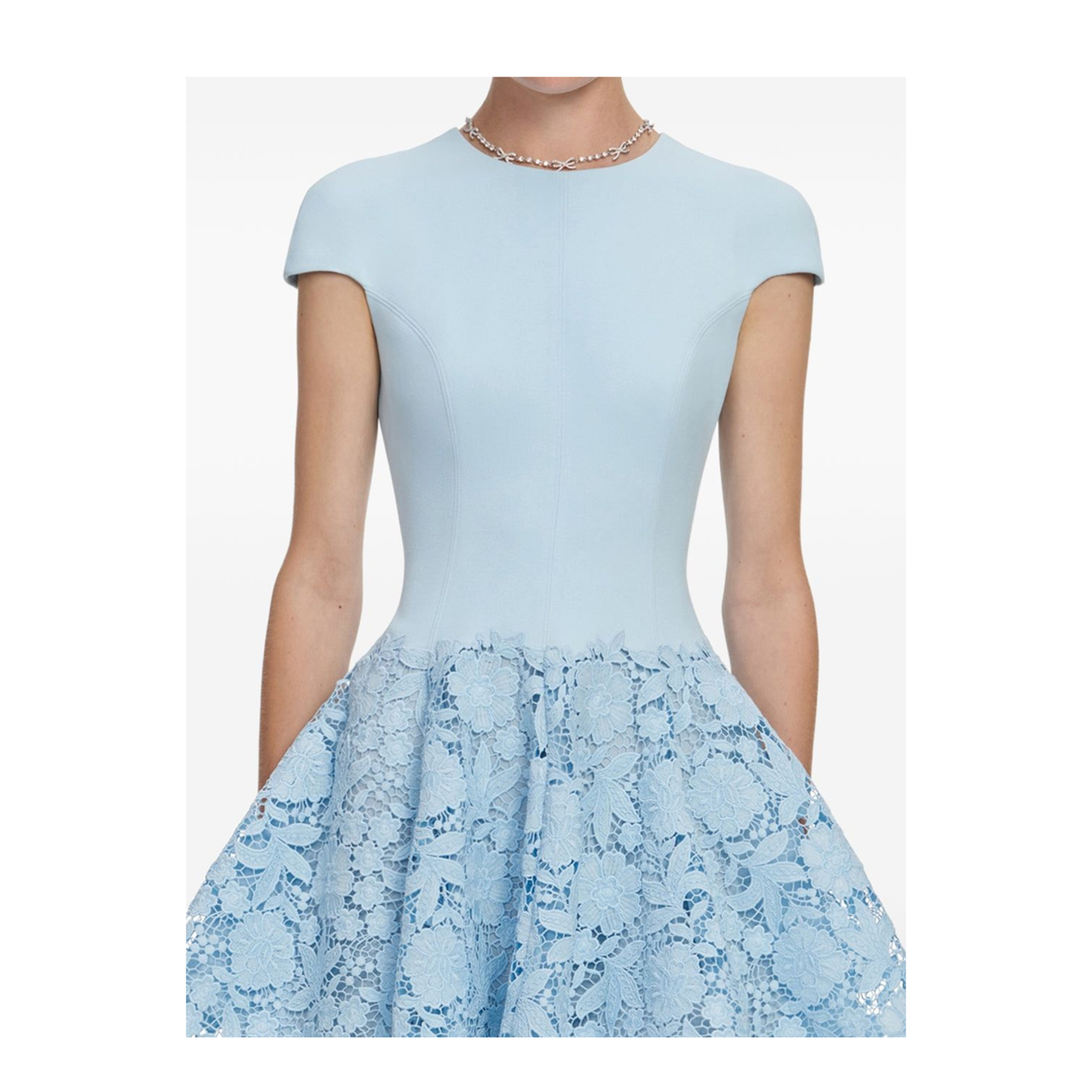 MAYFEYR - Self Portrait - Clear Blue Dress - SS26-095S-BLBLUE