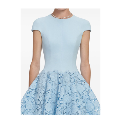 MAYFEYR - Self Portrait - Clear Blue Dress - SS26-095S-BLBLUE